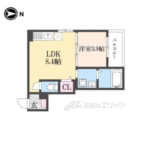 FASESIA ORCUS(1LDK/2階)の間取り写真