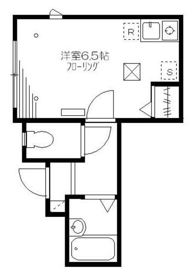パルコート要町(ワンルーム/1階)の間取り写真