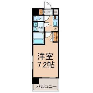 UURコート名古屋名駅(1K/9階)の間取り写真