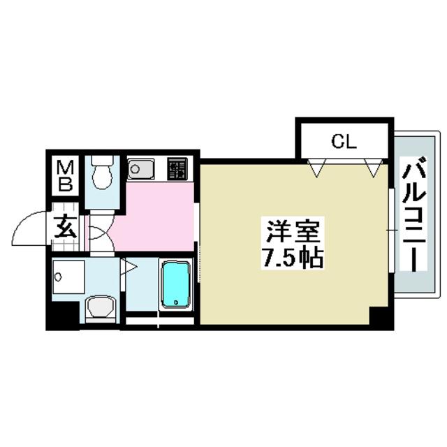モアメゾンIII(1K/5階)の間取り写真