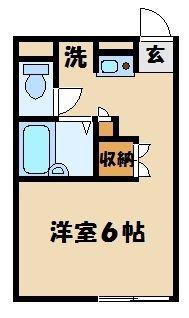 レオパレスドミールT・M(1K/2階)の間取り写真