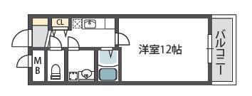 フィレンツェ(1K/5階)の間取り写真