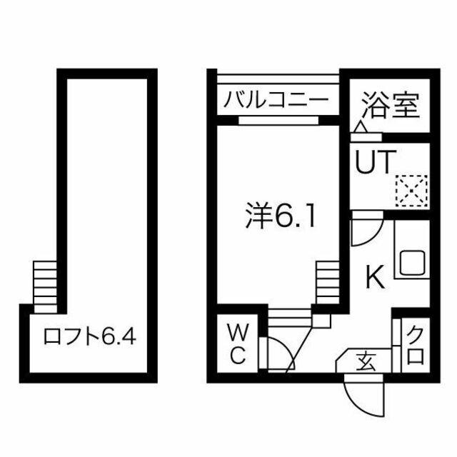 スパジオフェリーチェ(1K/1階)の間取り写真