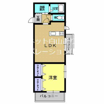 DREAM光の森(1LDK/3階)の間取り写真