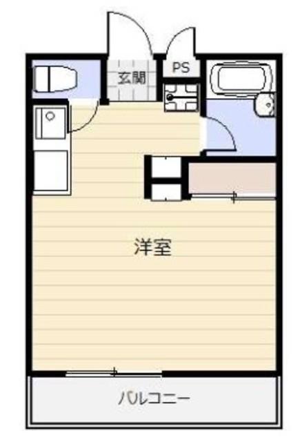 グレンドーラ(ワンルーム/4階)の間取り写真