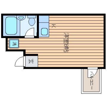 カーサ大町(ワンルーム/3階)の間取り写真