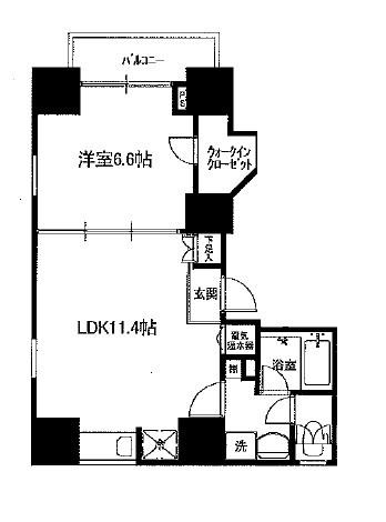 プレイアデ神保町(1LDK/5階)の間取り写真