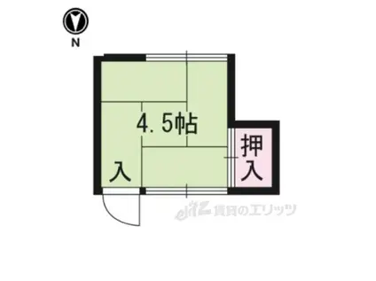 大住アパート(ワンルーム/2階)の間取り写真