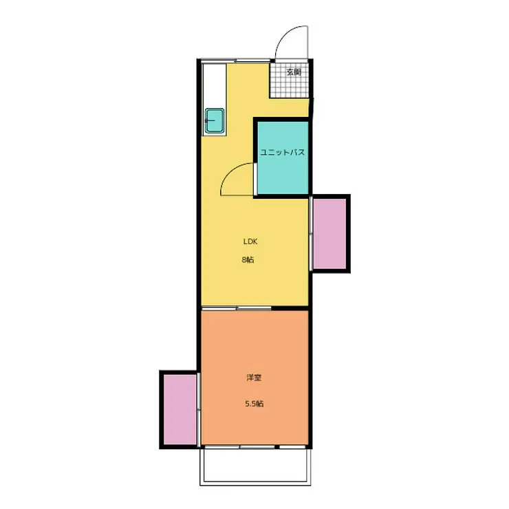 木戸マンション 2階階 間取り