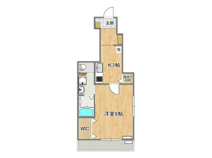 FIESTA原町(1K/1階)の間取り写真