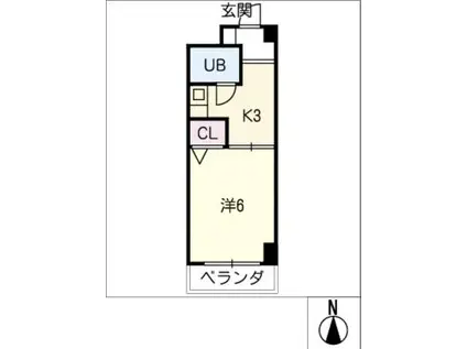 SONOYAMAハウス(1K/1階)の間取り写真