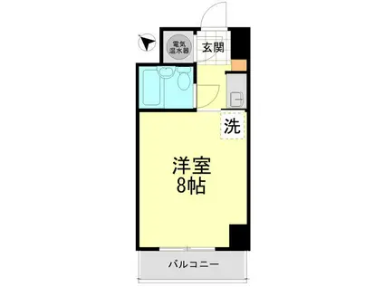シティマンション赤坂(1K/7階)の間取り写真
