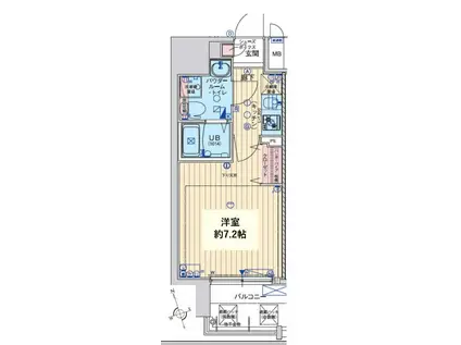 アドバンス大阪ルーチェ(1K/5階)の間取り写真