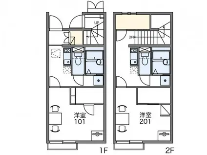 レオネクストHSY デシャンス(1K/2階)の間取り写真