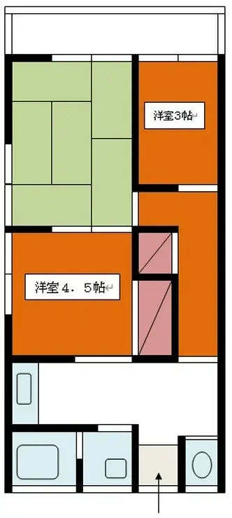 コーポ吉田 1階階 間取り