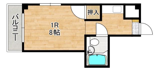 南千田柴崎ビル(ワンルーム/5階)の間取り写真