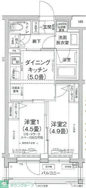 ルフレ田園調布南 4階階 間取り