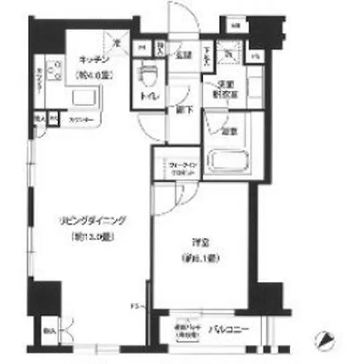 グランスイート銀座レスティモナーク 8階階 間取り