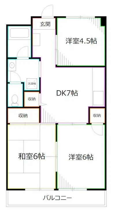上鷺ロイヤルハイツ 1階階 間取り