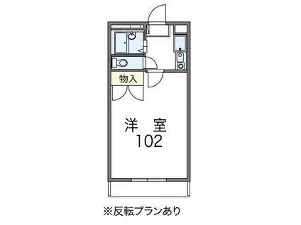 レオパレスSHINBAKU(1K/1階)の間取り写真