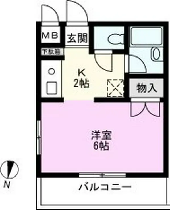 ベルドゥムール草加金明 3階階 間取り