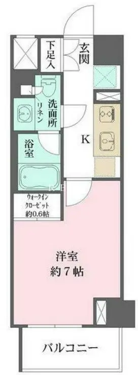 ザ・パークワンズ山吹神楽坂 2階階 間取り