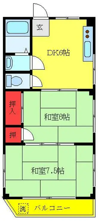 第3池田マンション 1階階 間取り