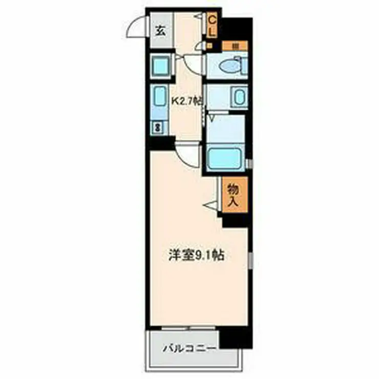 アレグレット千住宿 5階階 間取り