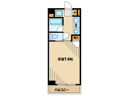 プライムハウス(1K/1階)の間取り写真