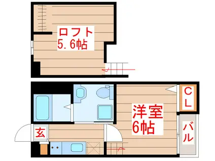 レジデンス・アンジュール(1K/1階)の間取り写真