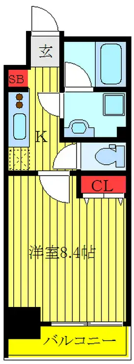 スパシエトラッド赤羽 6階階 間取り