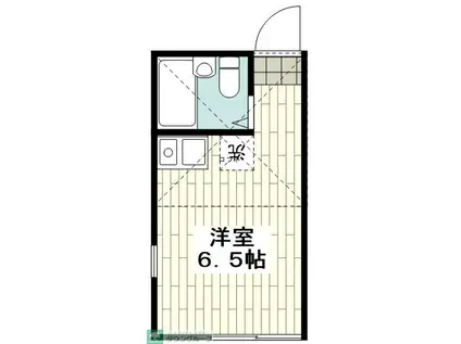 ユナイト大道ヘンリーパーセル(ワンルーム/2階)の間取り写真