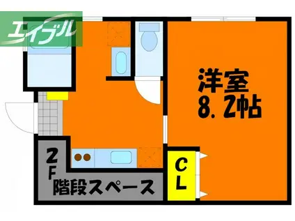 ブランブロック白石(1K/1階)の間取り写真