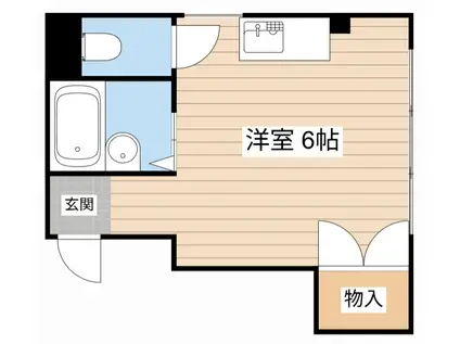 NASU10(ワンルーム/2階)の間取り写真