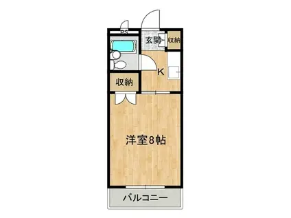 PREAGE I(1K/3階)の間取り写真