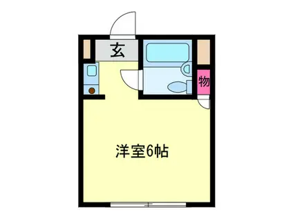 サンフラワー長吉出戸(ワンルーム/2階)の間取り写真