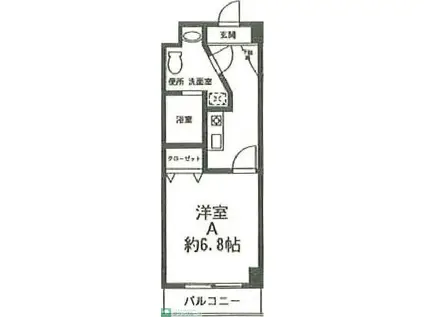 SーFORT横須賀海岸通(1K/2階)の間取り写真