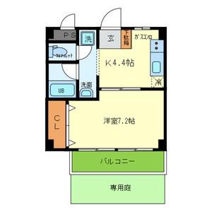 NSハイム(1DK/2階)の間取り写真