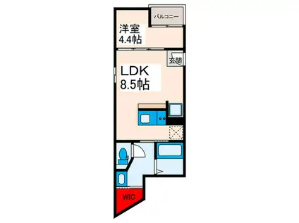 東尾久4丁目共同(1LDK/2階)の間取り写真