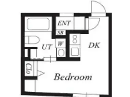 プラチナフォルム東長崎(ワンルーム/3階)の間取り写真