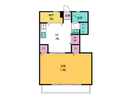 六本木ホームズ(1SDK/5階)の間取り写真