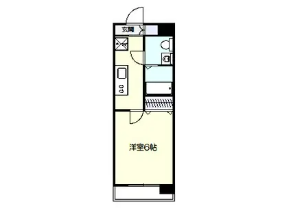 MK多摩川(1K/6階)の間取り写真