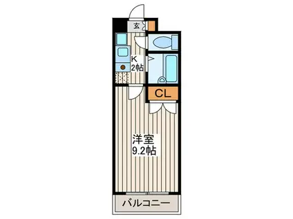 コンホール千種(1K/2階)の間取り写真