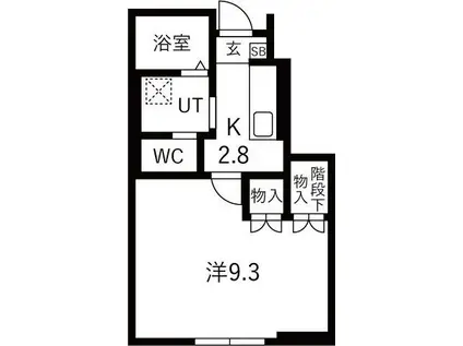 KA PILINA(1K/1階)の間取り写真