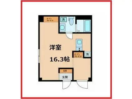 エーストン東十条(ワンルーム/3階)の間取り写真