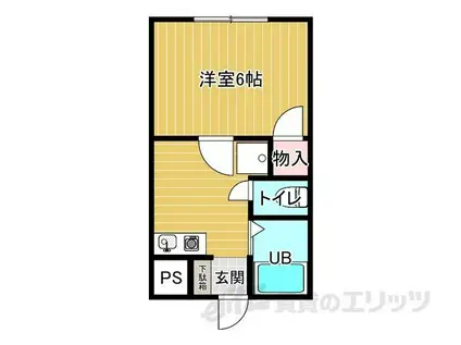 ブラン栄町(1K/2階)の間取り写真