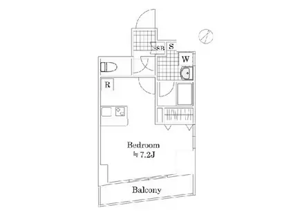 CALDO池袋R(1K/6階)の間取り写真