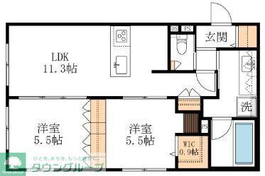 HEBEL MAISON 新城(2LDK/1階)の間取り写真