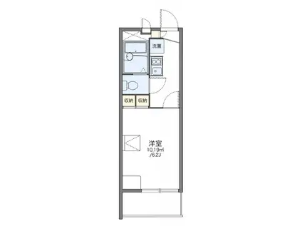 レオパレスアルシオネ(1K/3階)の間取り写真