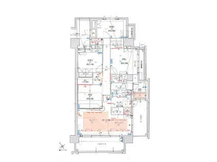 MJR千早(4LDK/5階)の間取り写真